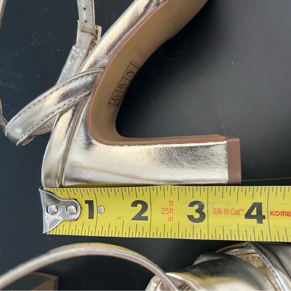 J. Crew NEW Twisted Gold Heel sandals - Picture 7 of 7
